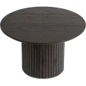 Стол круглый раскладной MEBEL ELITE CHARLES 120-160х120 см, Черный фото thumb №9