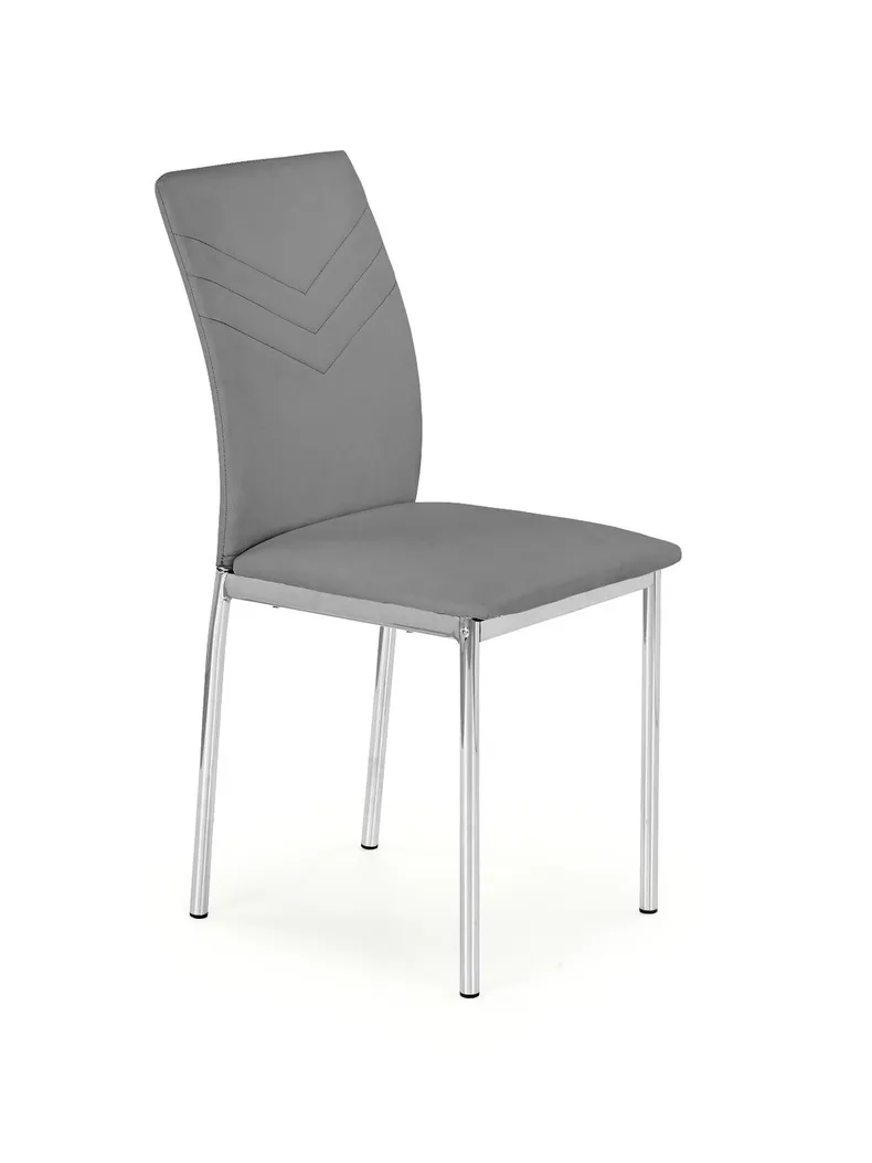 Кухонний стілець HALMAR K137 сірий, хром фото №1
