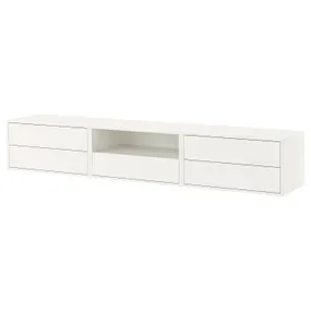 IKEA EKET, Телевізор, hi-fi шафа, білий, 210x35x35 см 295.809.80 фото