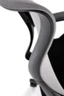 Крісло комп'ютерне офісне обертове HALMAR LORETO, сірий-чорний фото thumb №4