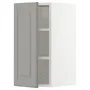IKEA METOD МЕТОД, навесной шкаф с полками, белый / бодбинский серый, 30x60 см 394.604.30 фото