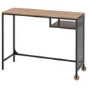 IKEA FJÄLLBO ФЙЕЛЛЬБУ, стіл для ноутбука, чорний, 100x36 см 303.397.35 фото thumb №1