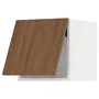 IKEA METOD МЕТОД, горизонтальный навесной шкаф, белый / Имитация коричневого ореха, 40x40 см 895.198.76 фото