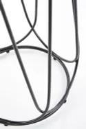 Журнальный столик HALMAR NUBIRA S 40x40 см, каркас - черный, столешница - орех фото thumb №3