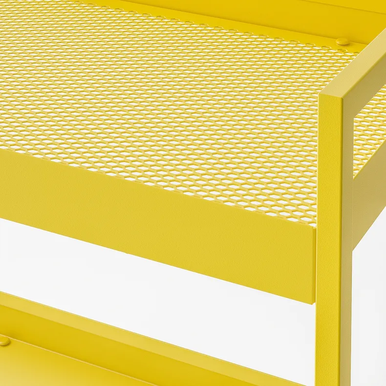 IKEA NISSAFORS НИССАФОРС, тележка, желтый, 50,5x30x83 см 205.808.47 фото №2