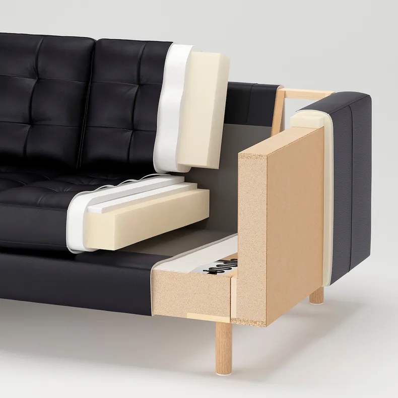 IKEA LANDSKRONA ЛАНДСКРУНА, 5-місний диван, з металевим шезлонгом Gunnared / бежевий 894.353.39 фото №4