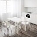 IKEA MELLTORP МЕЛЬТОРП / TEODORES ТЕОДОРЕС, стіл+4 стільці, білий, 125 см 292.212.56 фото thumb №4