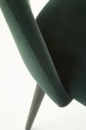 Кухонный стул HALMAR K384 темно-зеленый/черный (1п=4шт) фото thumb №9