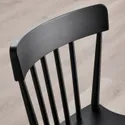 IKEA NORRARYD НОРРАРЮД, барний стілець зі спинкою, чорний, 74 см 003.977.36 фото thumb №9