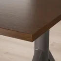 IKEA IDÅSEN ІДОСЕН, стіл регульований, коричневий/темно-сірий, 120x70 см 792.809.55 фото thumb №6