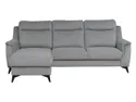 BRW Кутовий розкладний диван Leo з ящиком для зберігання велюровий сірий, Матовий оксамит 85 NA-LEO-REC/BK_2F-TK1_B24045 фото thumb №1