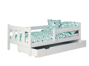 Дитяче ліжко HALMAR MARINELLA 80x160 см біле фото