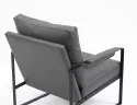 Крісло м'яке з металевим каркасом SIGNAL FOCUS Buffalo, екошкіра: сірий фото thumb №6