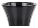 BRW ваза з пісочним годинником керамічна чорна 091707 фото thumb №2
