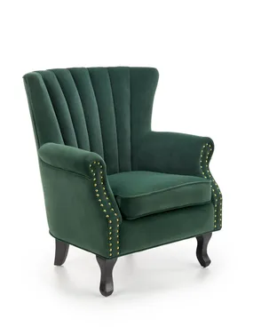 Крісло м'яке HALMAR TITAN темно-зелене фото