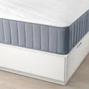 IKEA NORDLI НОРДЛИ, кровать с отд д / хранения и матрасом, с подголовником белый / Vågstranda жесткий, 140x200 см 795.417.45 фото thumb №2