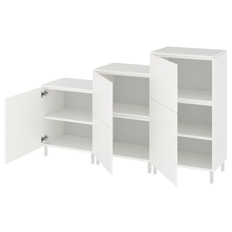 IKEA PLATSA ПЛАТСА, шафа, білий/ФОННЕС білий, 180x42x113 см 392.485.85 фото №1