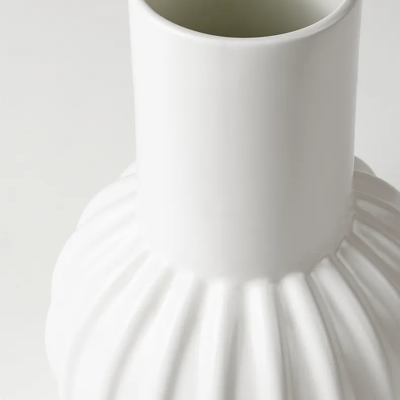 IKEA SKOGSTUNDRA СКОГСТУНДРА, ваза, білий, 27 см 005.662.63 фото №4