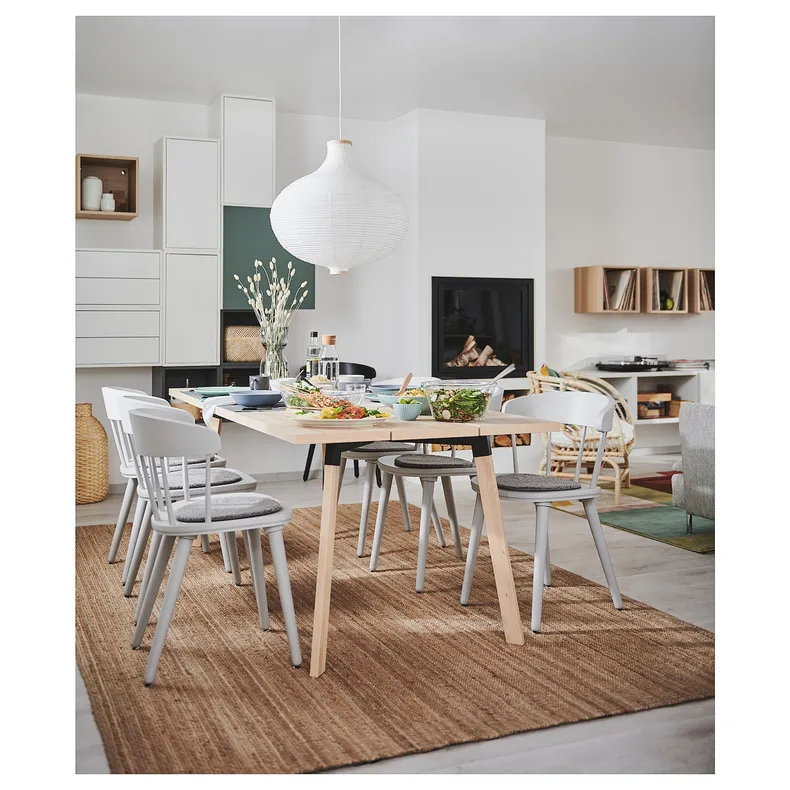 IKEA LOHALS ЛОХАЛЬС, килим, пласке плетіння, натуральний, 200x300 см 002.773.95 фото №5