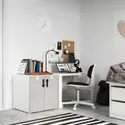 IKEA SMÅSTAD СМОСТАД / PLATSA ПЛАТСА, шафа, біло-сірий з 1 полицею, 60x57x63 см 093.897.89 фото thumb №3