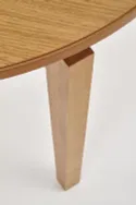 Обідній стіл розкладний HALMAR SORBUS 100-200x100 см, стільниця та ніжки - медовий дуб фото thumb №6