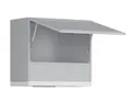 BRW Верхний шкаф для кухни Verdi 60 см с вытяжкой светло-серый матовый, греноловый серый/светло-серый матовый FL_GOO_60/50_O_FL_BRW-SZG/JSZM/BI фото thumb №3