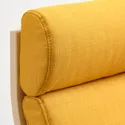 IKEA POÄNG ПОЕНГ, крісло, березовий шпон / СКІФТЕБУ жовтий 493.870.76 фото thumb №4