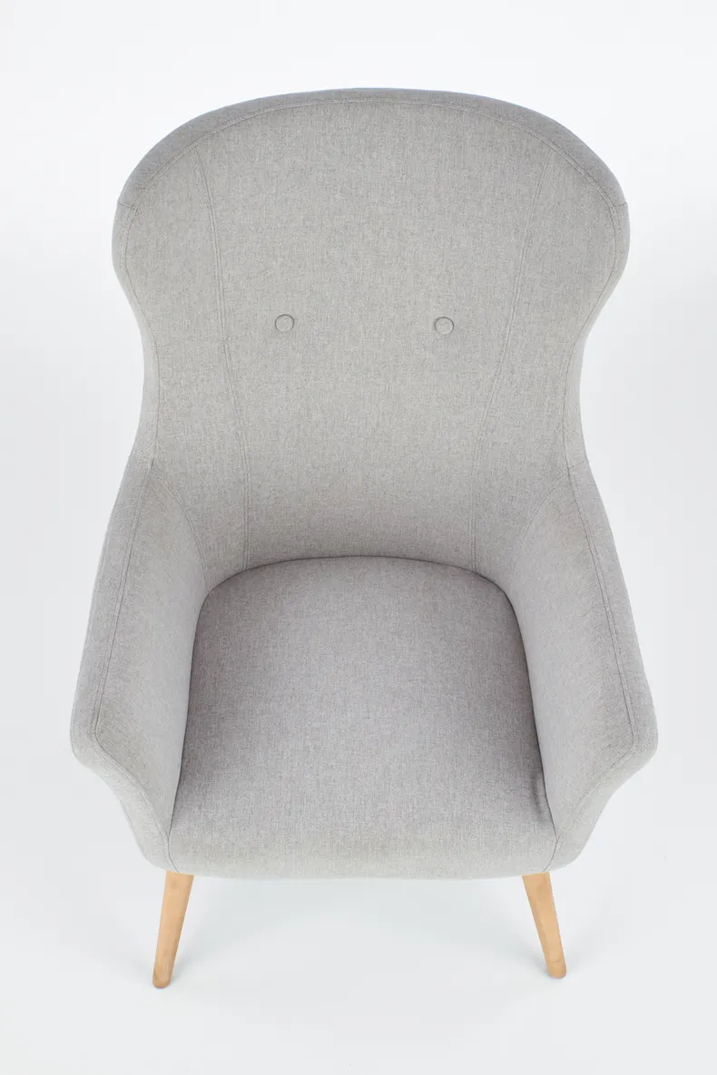Крісло м'яке HALMAR COTTO світло-сірий фото №10