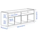 IKEA KALLAX КАЛЛАКС, тумба під телевізор, білий морений дуб, 147x60 см 805.620.96 фото thumb №5