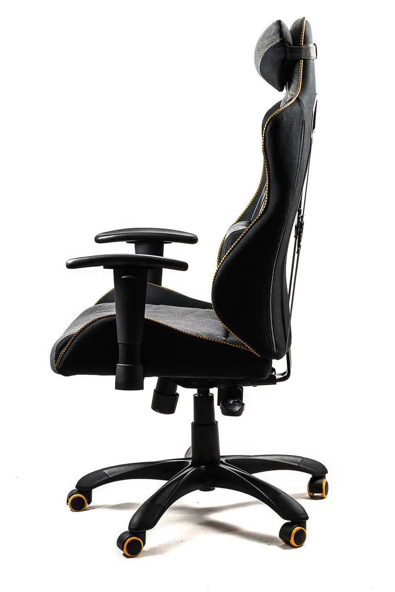 Кресло компьютерное офисное вращающееся HALMAR EVOLVE PRO черный/серый/оранжевый фото №8