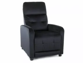 Раскладное кресло бархатное SIGNAL OTUS Velvet, Bluvel 19 - черный фото
