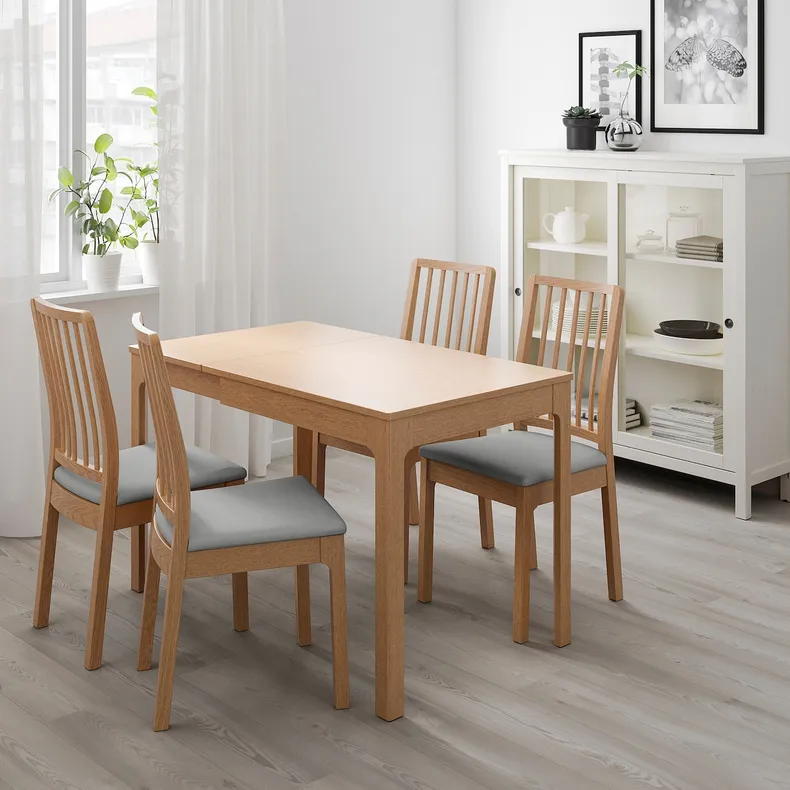 IKEA EKEDALEN ЕКЕДАЛЕН, розкладний стіл, дуб, 80 / 120x70 см 403.408.37 фото №3