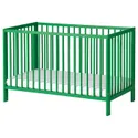 IKEA GULLIVER ГУЛЛІВЕР, ліжко для немовлят, зелений, 60x120 см 205.895.03 фото thumb №1