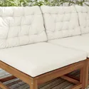 IKEA KUDDARNA КУДДАРНА, подушка для спинки, вулична, бежевий, 62x44 см 404.110.47 фото thumb №2