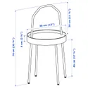 IKEA BURVIK БУРВИК, придиванный столик, белый, 38 см 603.403.89 фото thumb №10