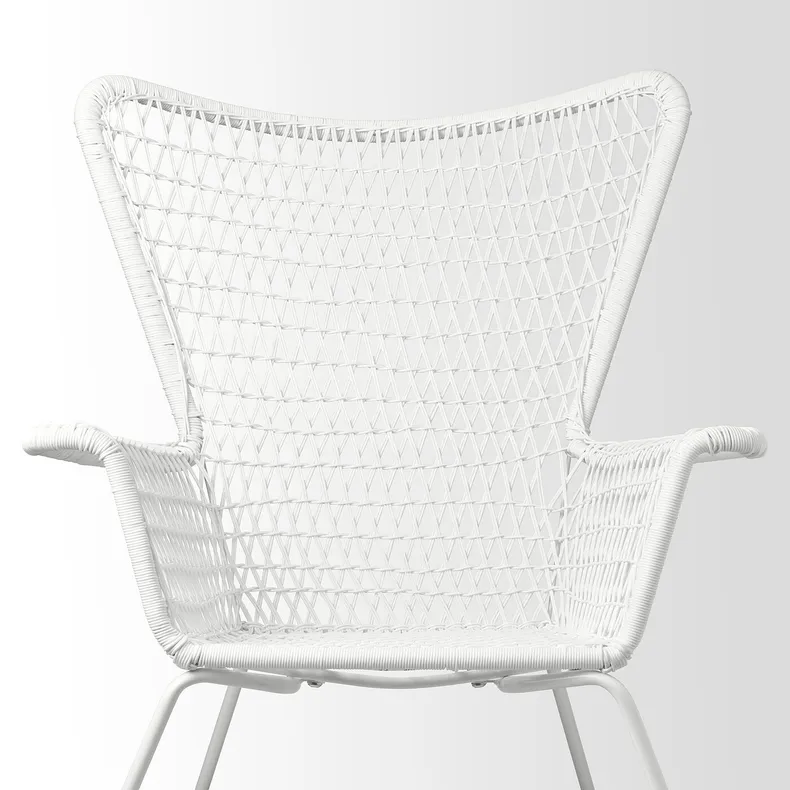 IKEA HÖGSTEN ХЕГСТЕН, крісло, вуличне, білий 502.098.65 фото №9