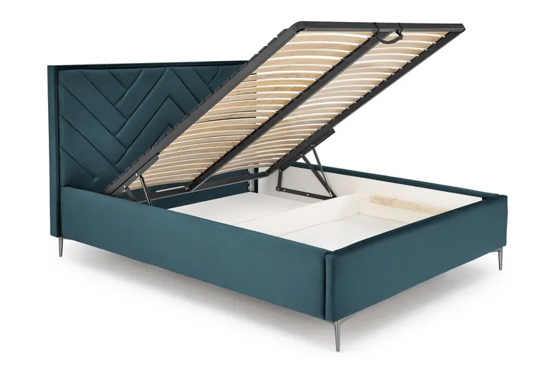 Узголів'я ліжка HALMAR MODULO W1 160 см темно-зеленого кольору. Моноліт 37 фото №4