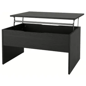 IKEA ÖSTAVALL ОСТАВАЛЛ, регулируемый журнальный стол, черный, 90 см 405.341.52 фото