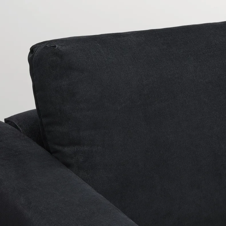 IKEA VIMLE ВИМЛЕ, 4-местный угловой диван, Саксемара черно-синяя 593.995.16 фото №4