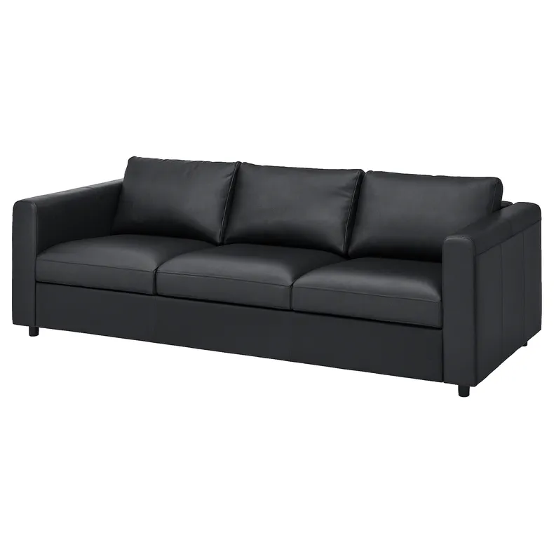 IKEA VIMLE ВІМЛЕ, 3-місний диван, Гранн/Бомстад чорний 993.066.43 фото №1