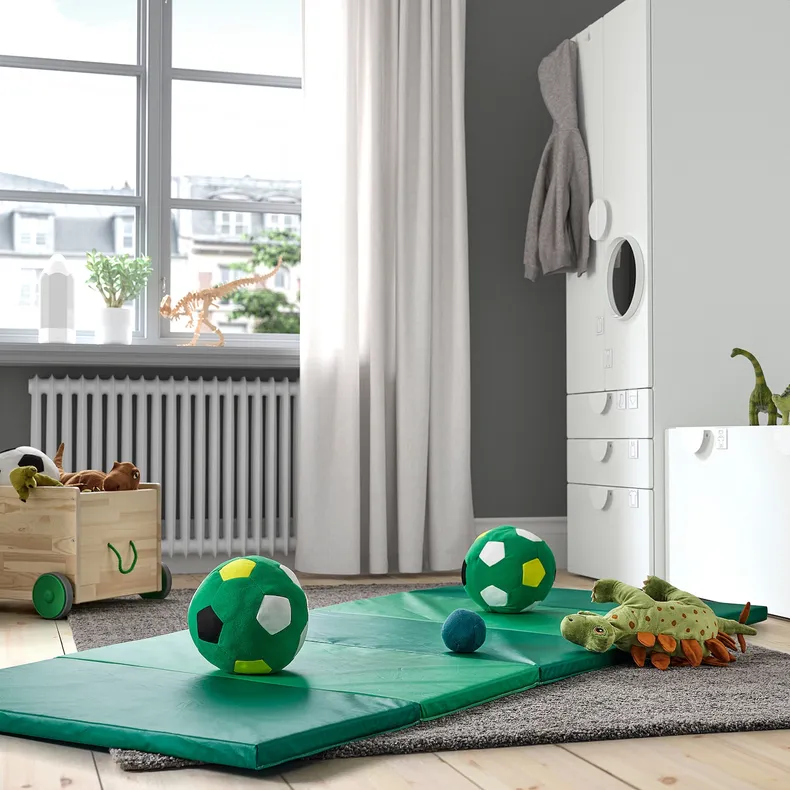 IKEA PLUFSIG ПЛУФСИГ, складной гимнастический коврик, зеленый, 78x185 см 305.522.69 фото №2