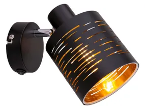 BRW Настінний світильник Tunno металл чорний 075192 фото