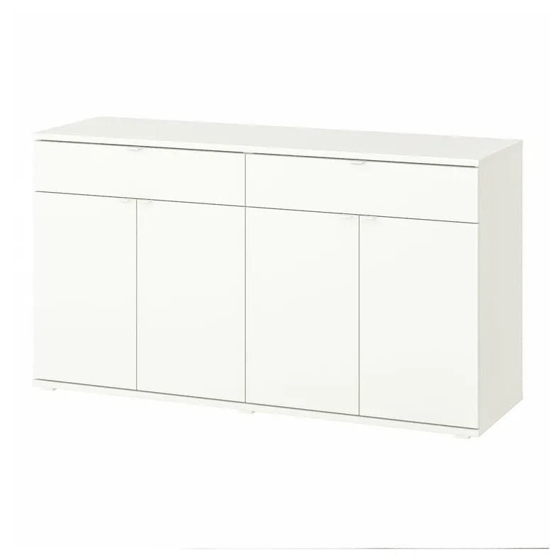 IKEA VIHALS ВИХАЛС, сервант, белый, 140x37x75 см 304.917.18 фото №1