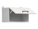 BRW Верхний шкаф для кухни Junona Line 50 см над вытяжкой мел глянец, белый/мелкозернистый белый глянец GO/50/30-BI/KRP фото thumb №3
