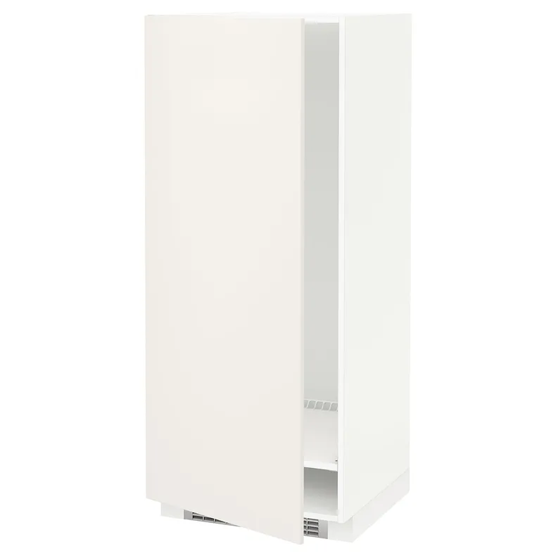 IKEA METOD МЕТОД, висока шафа для холодильнка / морозил, білий / ВЕДДІНГЕ білий, 60x60x140 см 399.207.38 фото №1