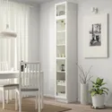 IKEA BILLY БІЛЛІ / OXBERG ОКСБЕРГ, стелаж додаткова верхня секція / двер, білий / скло, 40x42x237 см 593.988.52 фото thumb №2