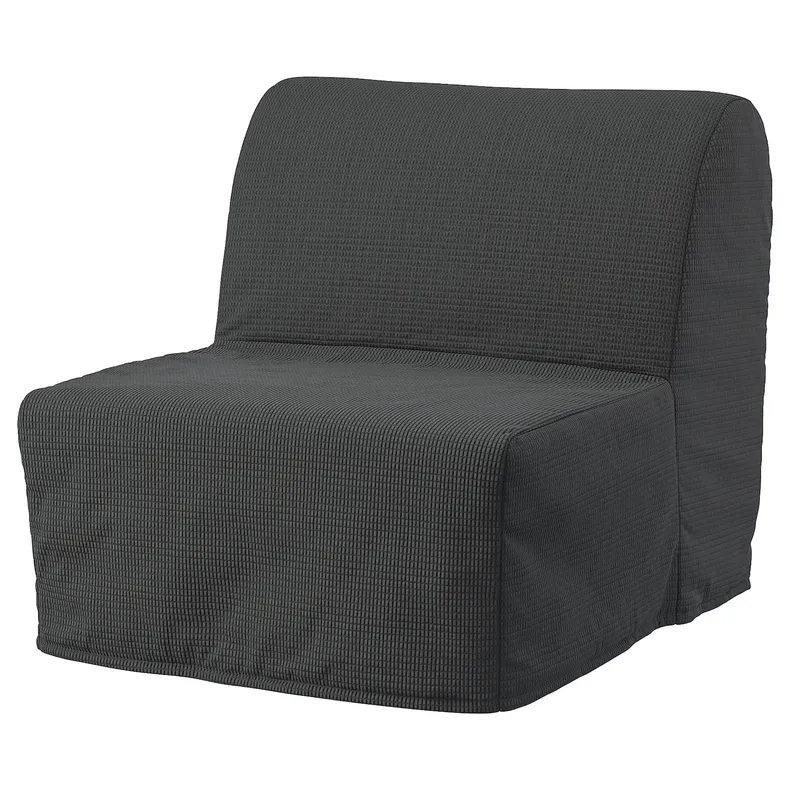 IKEA LYCKSELE ЛИКСЕЛЕ, чехол для кресла-кровати, Вансбро темно-серый 704.831.46 фото №2