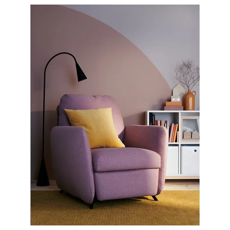 IKEA EKOLSUND ЕКОЛЬСУНД, крісло розкладне, Гарматний світло-рожевий 592.971.84 фото №2