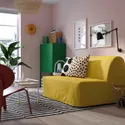 IKEA LYCKSELE LÖVÅS ЛЮККСЕЛЕ ЛЕВОС, 2-місний диван-ліжко, Вансбро жовтий 495.632.01 фото thumb №2