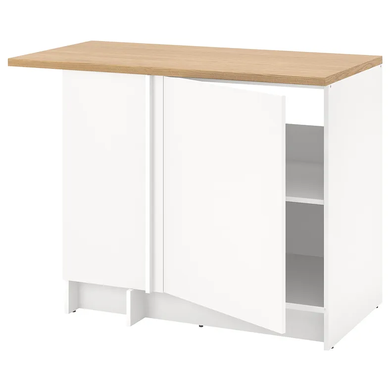 IKEA KNOXHULT КНОКСХУЛЬТ, напольный шкаф угловой, белый, 100x91 см 004.861.29 фото №1